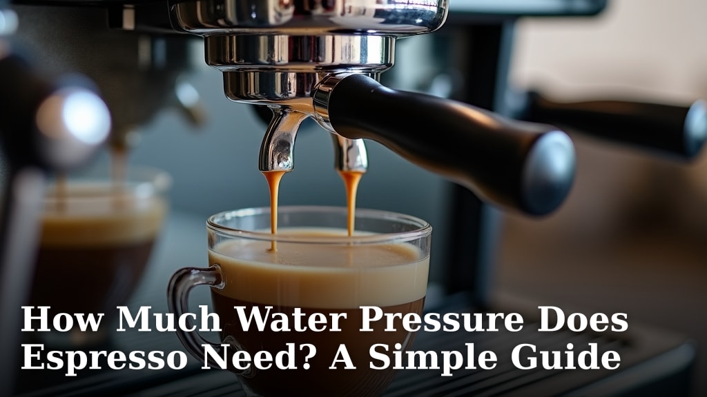 How Much Water Pressure Does Espresso Need? A Simple Guide