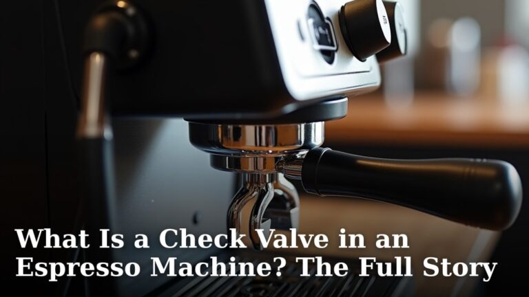What Is a Check Valve in an Espresso Machine? The Full Story