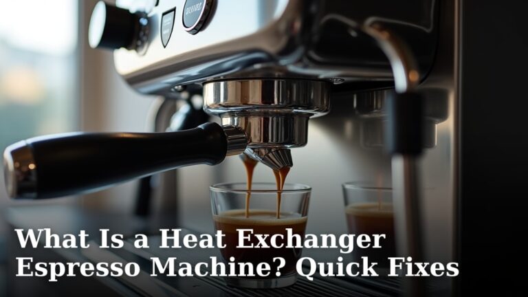 What Is a Heat Exchanger Espresso Machine? Quick Fixes