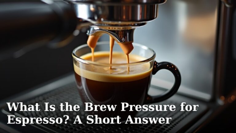 What Is the Brew Pressure for Espresso? A Short Answer